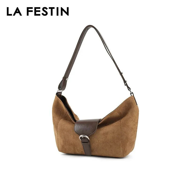 Bolsa Tote Média Camille em Couro Marrom