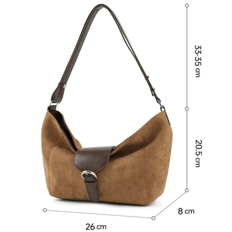 Bolsa Tote Média Camille em Couro Marrom