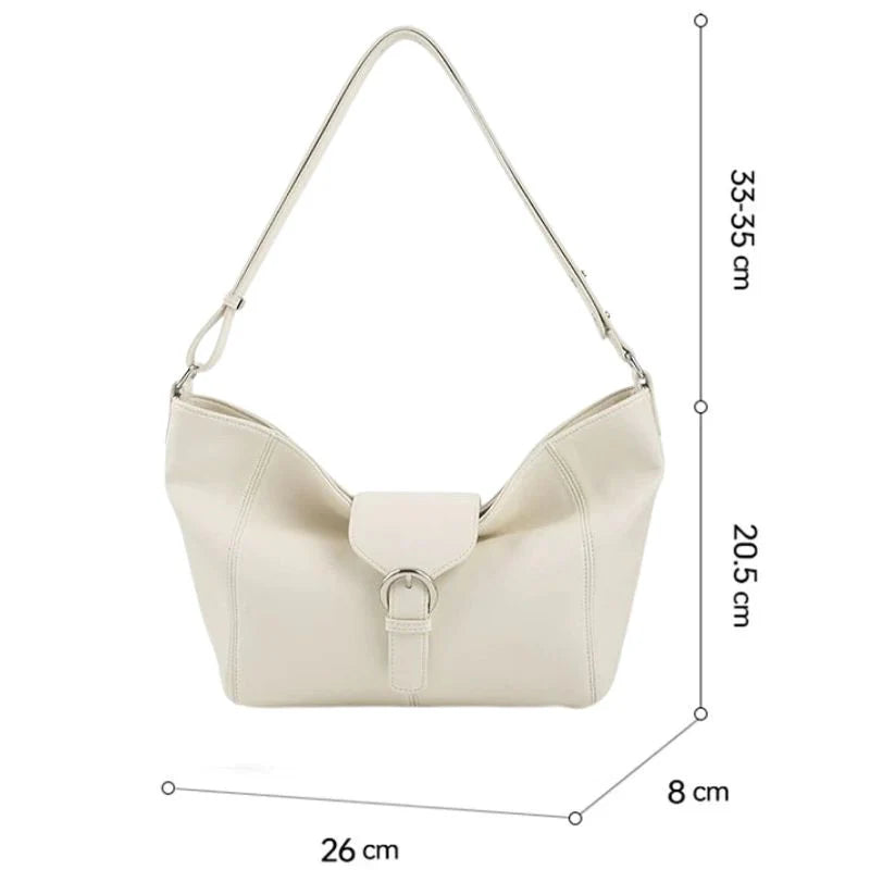 Bolsa Tote Média Camille em Couro Bege